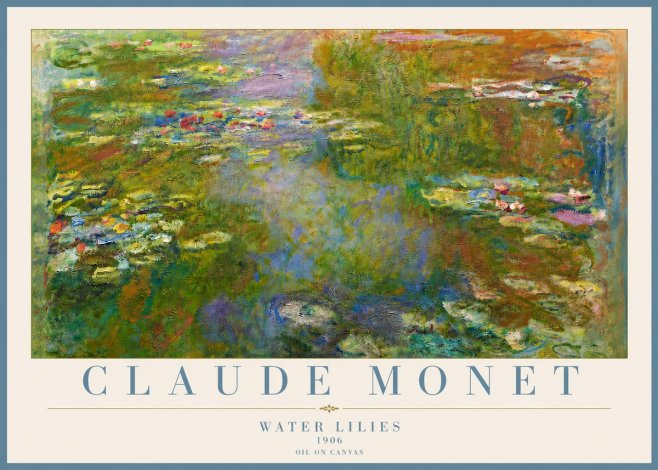 Monet Water Lilies III No5 - Poster