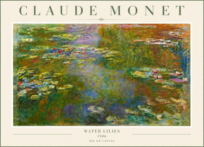 Monet Water Lilies III No6 - Poster