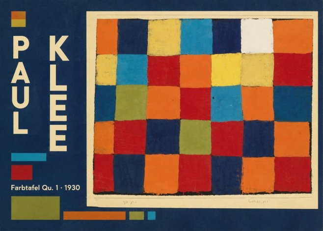 Paul Klee Farbetafel Qu 1 · 1930 No4 - Poster