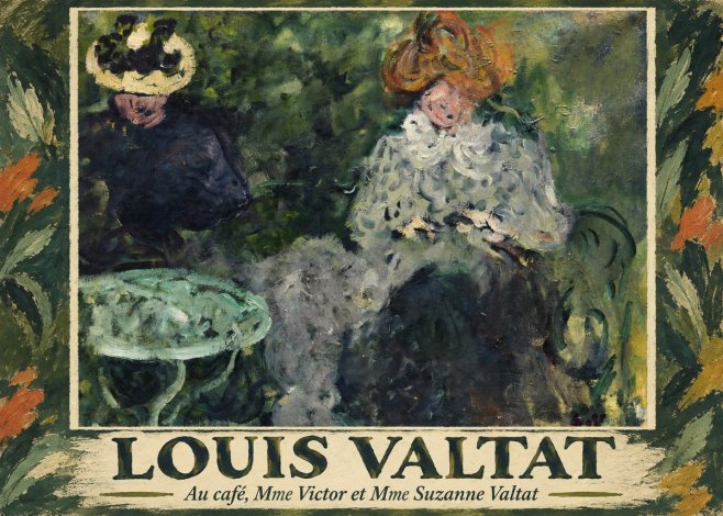 Louis Valtat Au Café, Mme Victor Et Mme Suzanne Valtat No1 - Poster