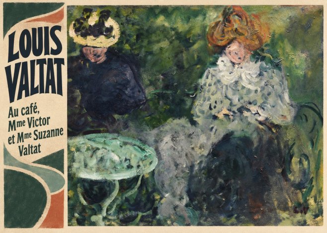 Louis Valtat Au Café, Mme Victor Et Mme Suzanne Valtat No5 - Poster
