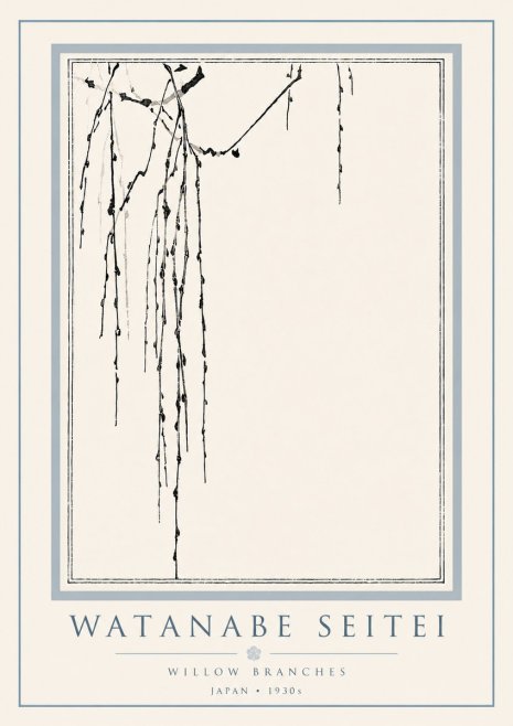 Watanabe Seitei Willow Branches I No6 - Poster