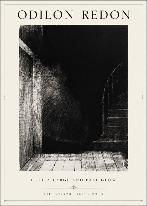 Odilon Redon I See a Large and Pale Glow No3 - Poster