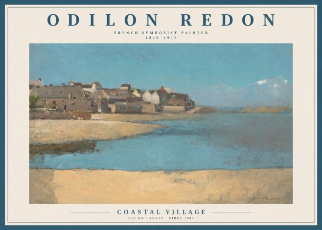 Odilon Redon Coastal Village No2 - Poster