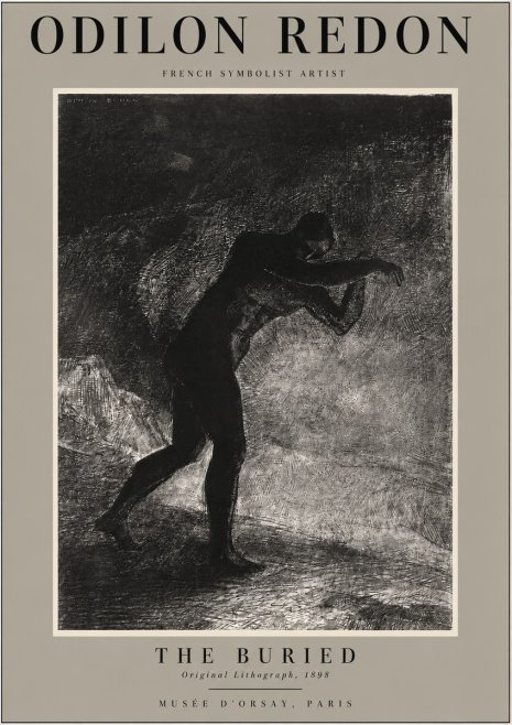 Odilon Redon The Buried No2 - Poster