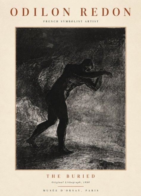 Odilon Redon The Buried No4 - Poster