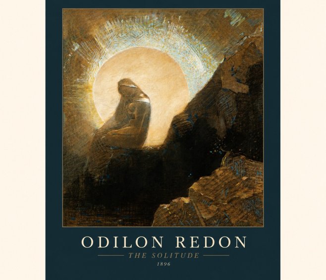 Odilon Redon The Solitude No1 - Poster