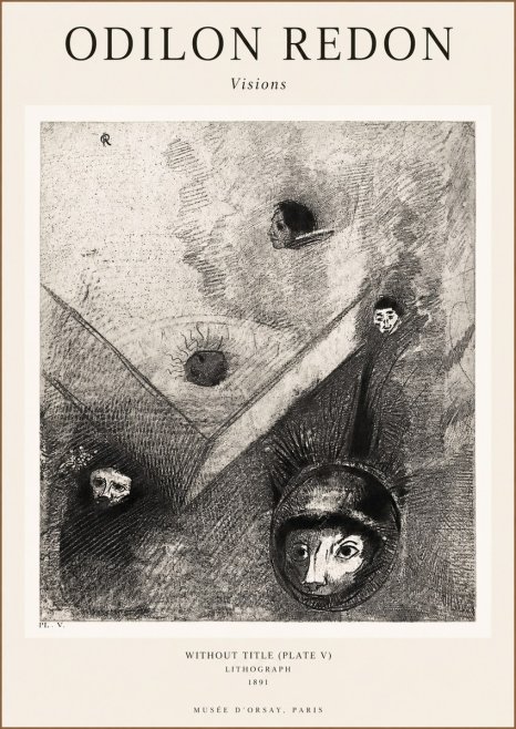 Odilon Redon Without Title (Plate V) No1 - Poster