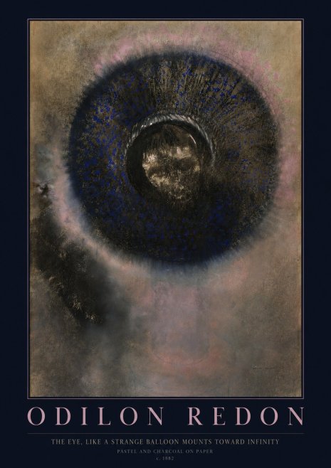 Odilon Redon The Eye, Like a Strange Balloon Mounts Toward Infinity No2 - Poster