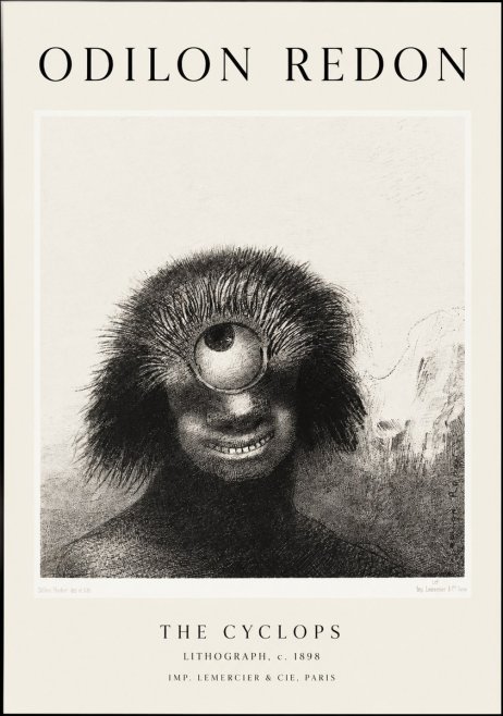 Odilon Redon The Cyclops II No1 - Poster