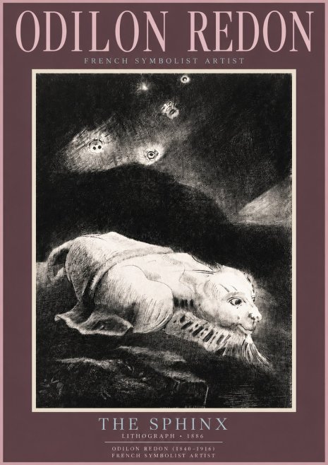 Odilon Redon The Sphinx No4 - Poster