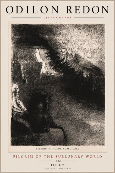 Odilon Redon Pèlerin Du Monde Sublunaire No5 - Poster