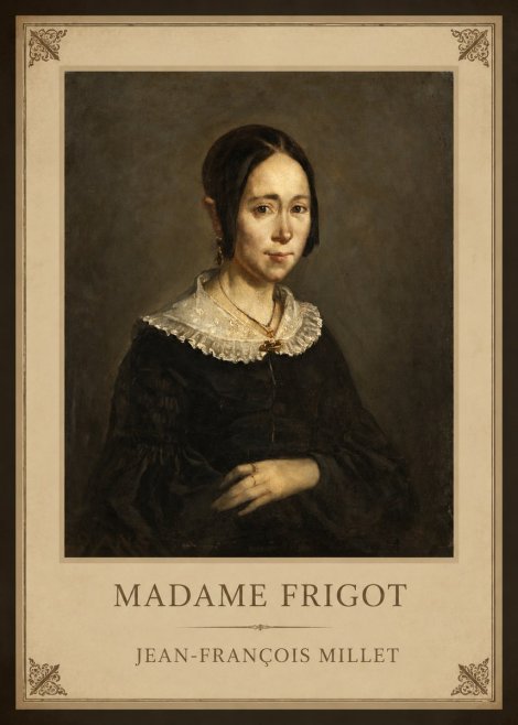 Jean-François Millet Madame Frigot No1 - Poster