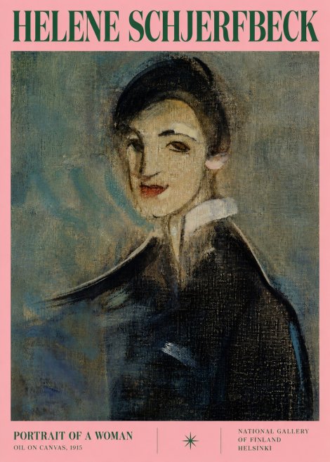 Helene Schjerfbeck Portrait of a Woman II No3 - Poster