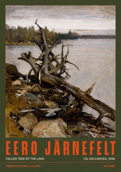 Eero Järnefelt Fallen Tree by the Lake No2 - Poster