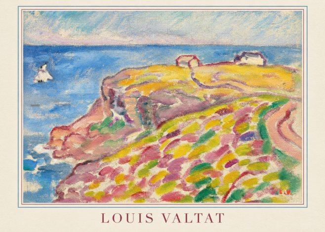 Louis Valtat Coastal Landscape with Bather No4 - Poster