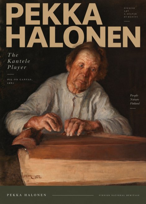 Pekka Halonen The Kantele Player No5 - Poster