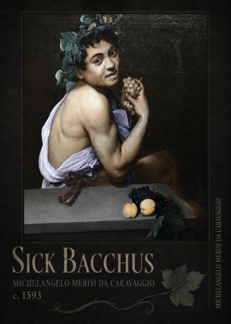 Michelangelo Merisi da Caravaggio Sick Bacchus No2 - Poster