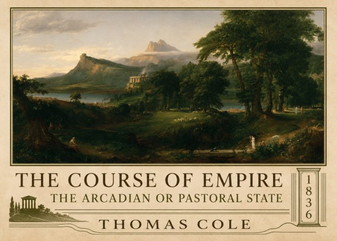 Thomas Cole The Course of Empire - the Arcadian or Pastoral State No2 - Poster