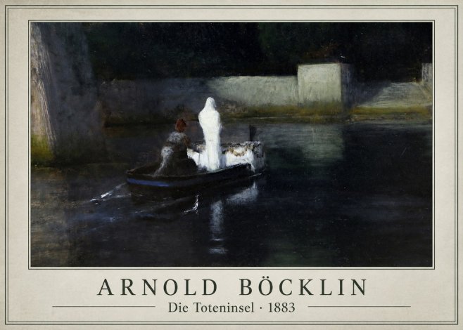 Arnold Böcklin Die Toteninsel III No1 - Poster