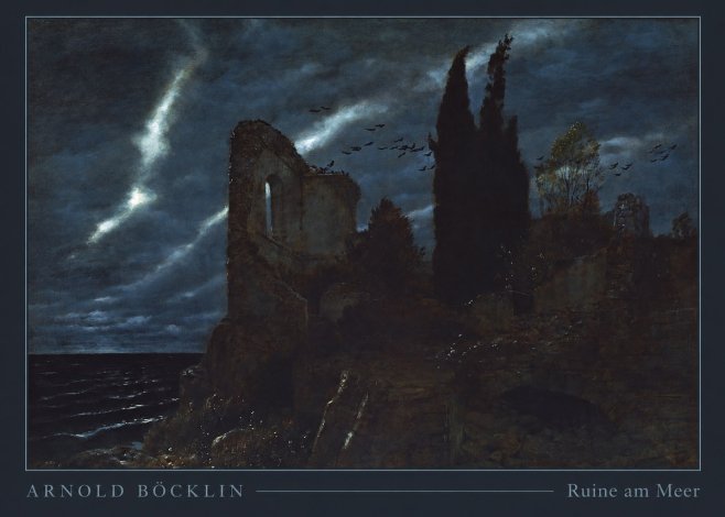 Arnold Böcklin Ruine Am Meer I No3 - Poster