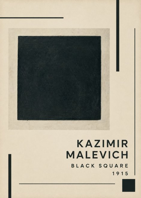 Kazimir Malevich Black Square No2 - Poster