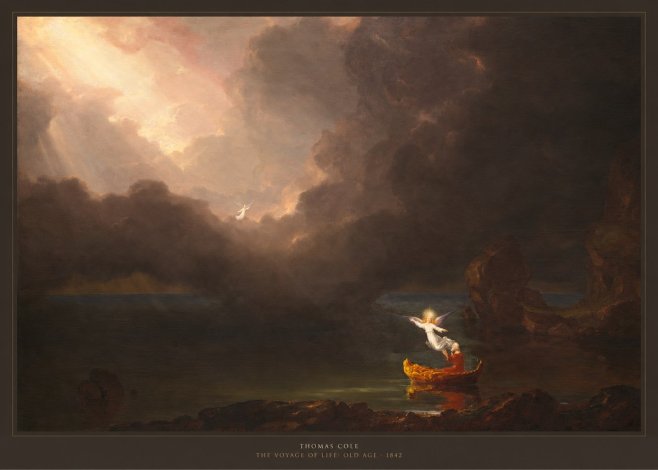 Thomas Cole The Voyage of Life: Old Age II No6 - Poster