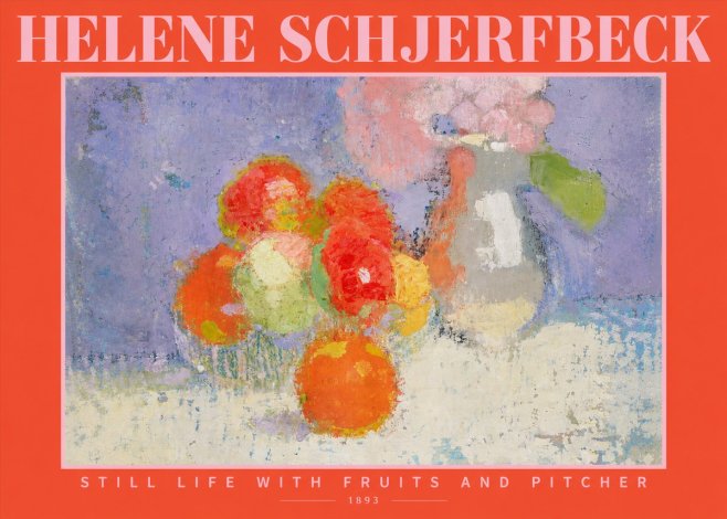 Helene Schjerfbeck Still Life with Fruits and Pitcher No2 - Poster