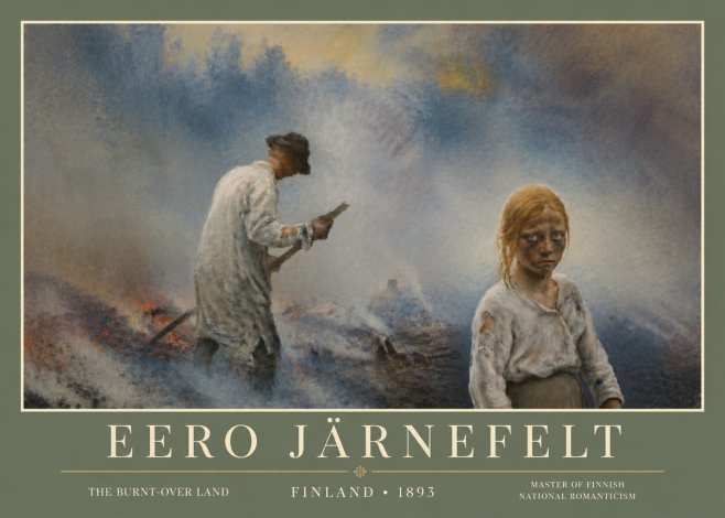 Eero Järnefelt The Burnt-over Land No5 - Poster