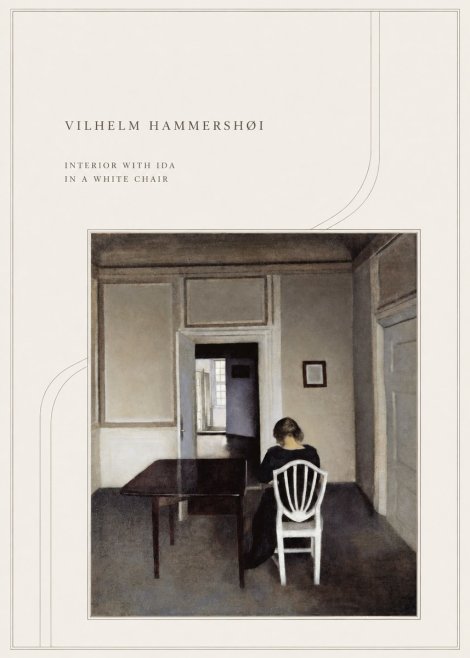 Vilhelm Hammershøi Interior with Ida in a White Chair No4 - Poster