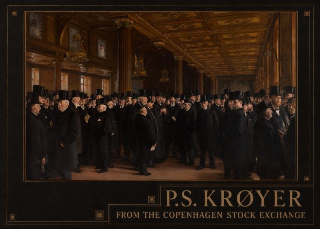 P.S. Krøyer From the Copenhagen Stock Exchange No4 - Poster