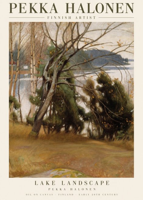 Pekka Halonen Lake Landscape No1 - Poster