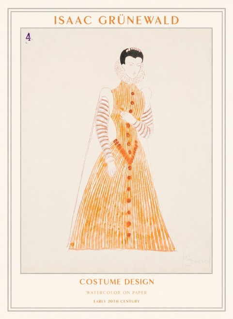 Isaac Grünewald Costume Design VII No1 - Poster