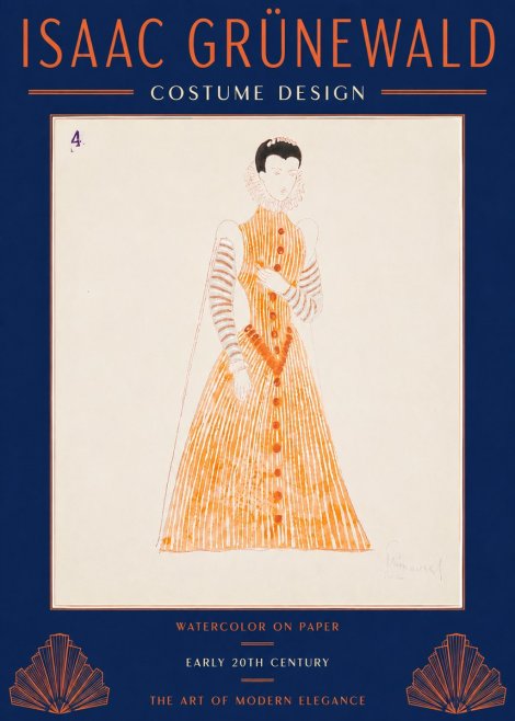 Isaac Grünewald Costume Design VII No4 - Poster