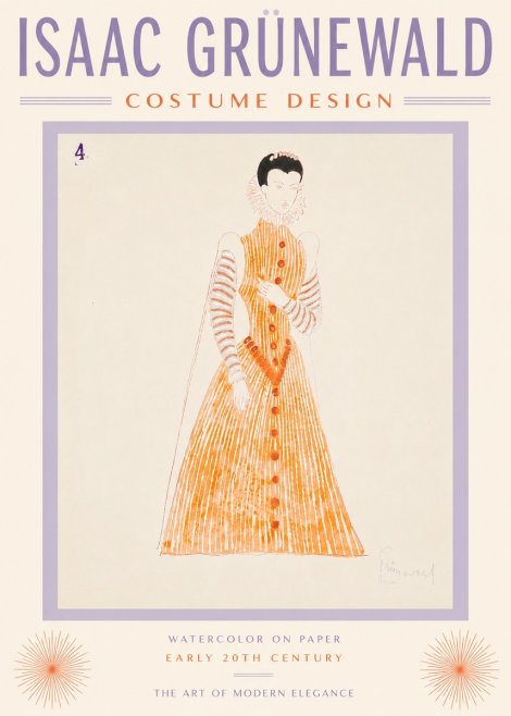 Isaac Grünewald Costume Design VII No5 - Poster