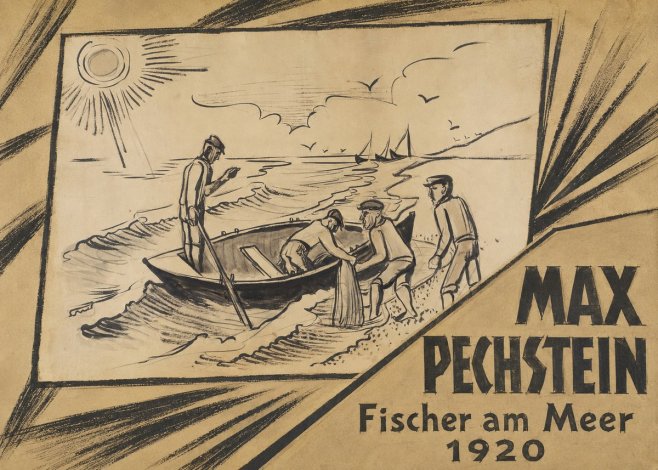 Max Pechstein Fischer Am Meer - 1920 No5 - Poster