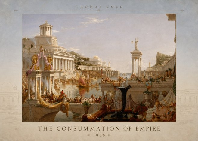 Thomas Cole The Consummation of Empire No3 - Poster
