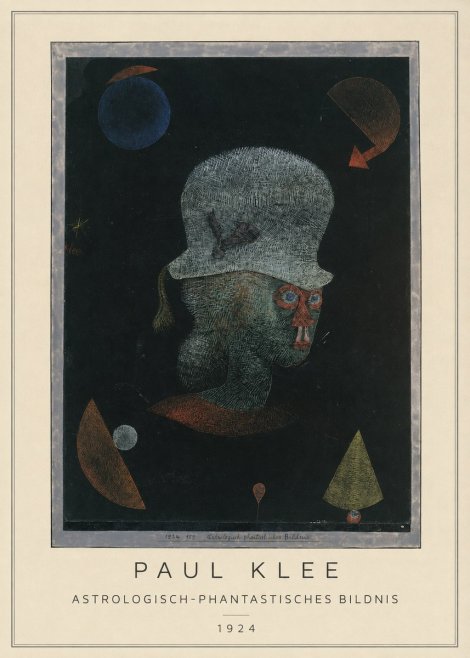 Paul Klee Astrologisch-phantastisches Bildnis No2 - Poster