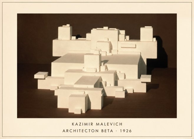 Kazimir Malevich Architecton Beta No4 - Poster