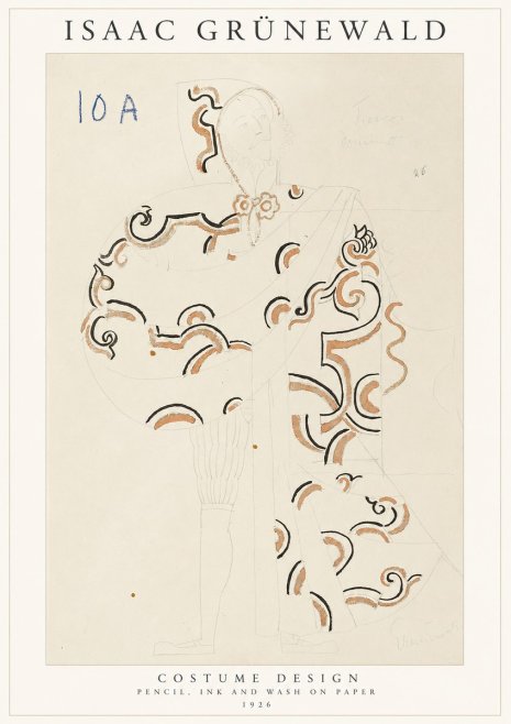 Isaac Grünewald Costume Design VIII No1 - Poster