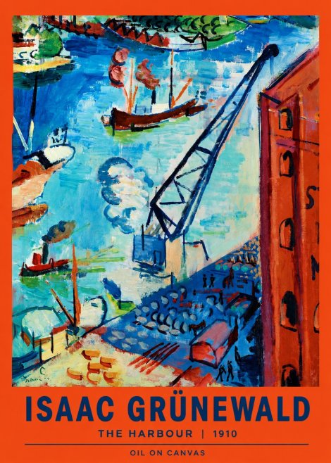 Isaac Grünewald The Harbour No2 - Poster