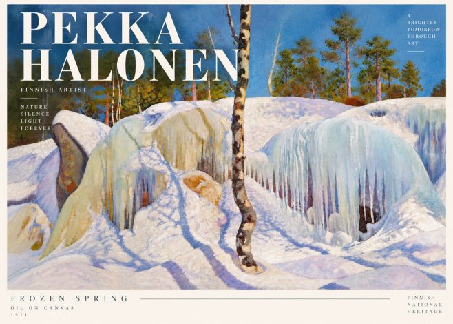 Pekka Halonen Frozen Spring No5 - Poster