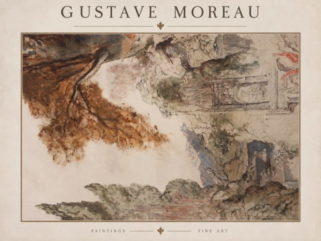 Gustave Moreau Architectural Study No2 - Poster