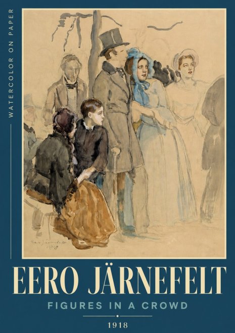 Eero Järnefelt Figures in a Crowd No3 - Poster