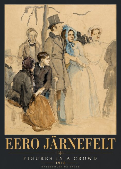 Eero Järnefelt Figures in a Crowd No6 - Poster