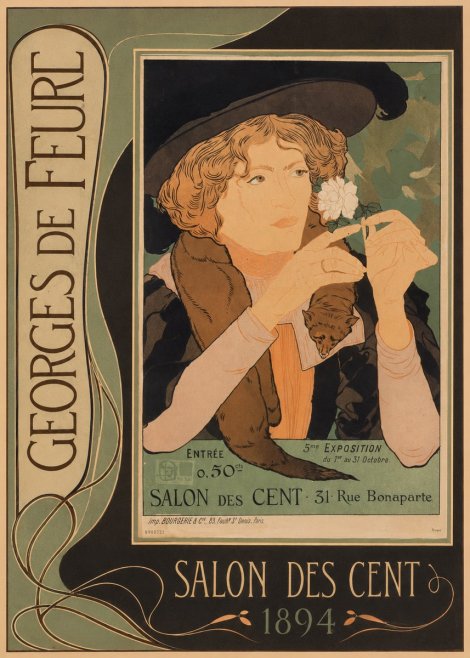 Georges de Feure Salon Des Cent - 1894 No3 - Poster