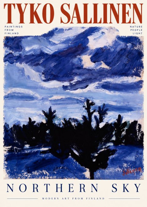 Tyko Sallinen Northern Sky No5 - Poster
