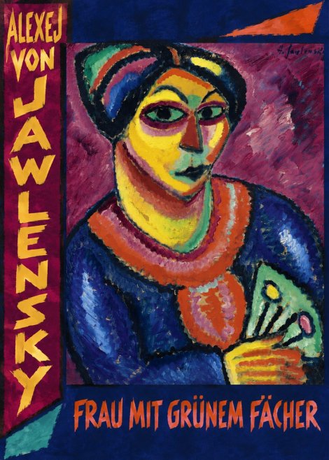 Alexej von Jawlensky Frau Mit Grünem Fächer No3 - Poster