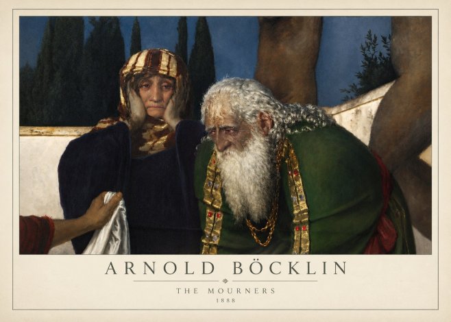 Arnold Böcklin Lamentation over the Dead Christ No4 - Poster