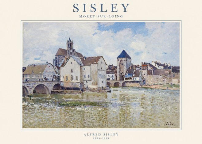 Sisley Moret-sur-loing No1 - Poster